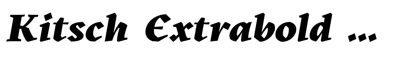 Kitsch Extrabold Italic